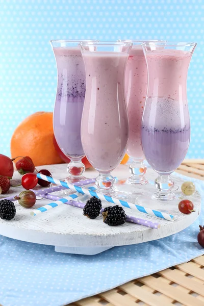 Delicious milkshakes — Stock Photo, Image