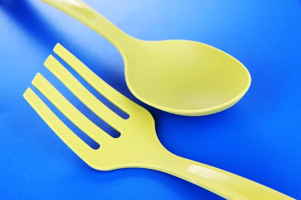 Plastic kitchen utensils — Stock Photo, Image