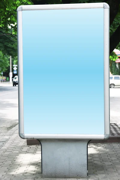 Advertise billboard on street — Stock Photo, Image