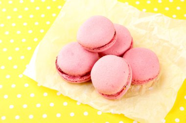 üzerinde tablo yakın çekim yumuşak macaroons