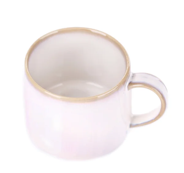 Порожня чашка ізольована на білому — стокове фото