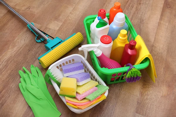 Cleaning products and tools — Stock Photo, Image