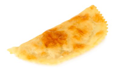 beyaz izole lezzetli cheburek,