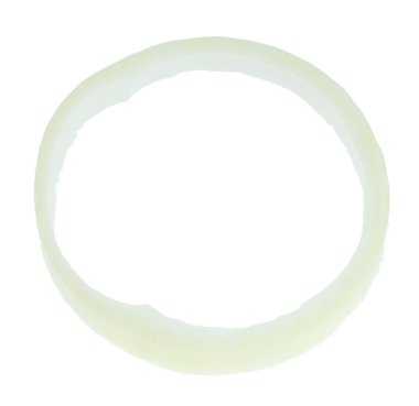 soğan halkası üzerinde beyaz izole