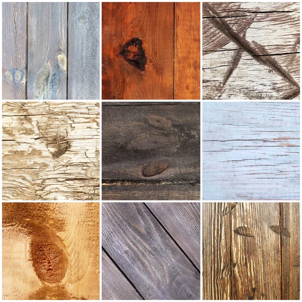 Collage de texture ancienne en bois — Photo