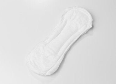 Beyaz izole kadın hijyen koruma