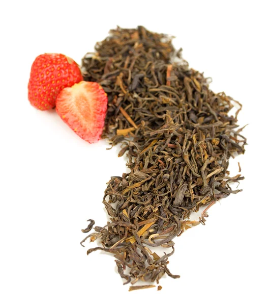 Berry suchý čaj izolovaných na bílém — Stock fotografie