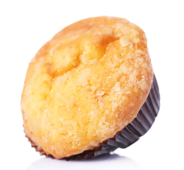Tasty muffin isolated on white — Stock Photo, Image