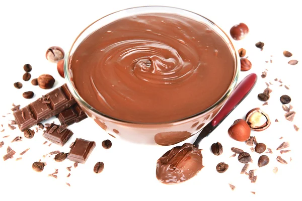 Creme de chocolate doce — Fotografia de Stock