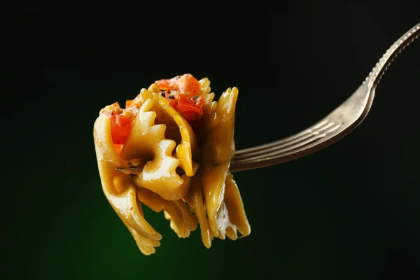 Italienische Pasta auf Gabel — Stockfoto