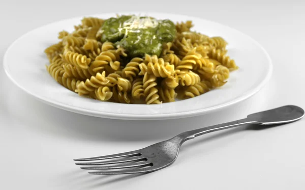 Italian pasta on table, close-up — Stock Photo, Image