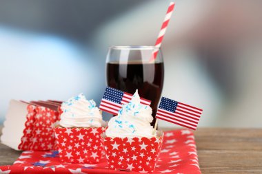 Amerikan vatansever tatil cupcake