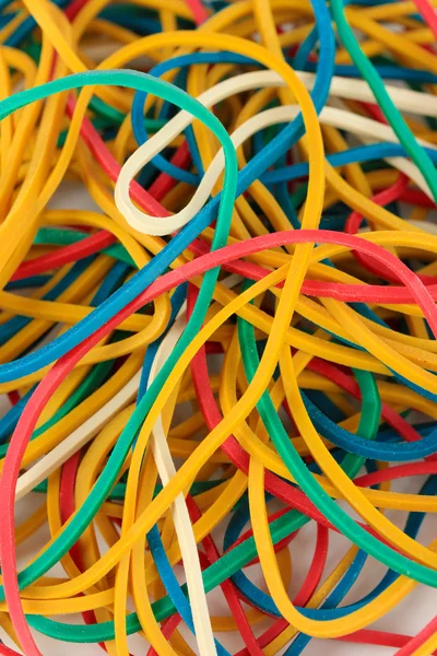 Colorful rubber bands close-up — Stock Photo, Image