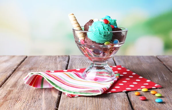 Chocolate ice cream — Stock Photo, Image