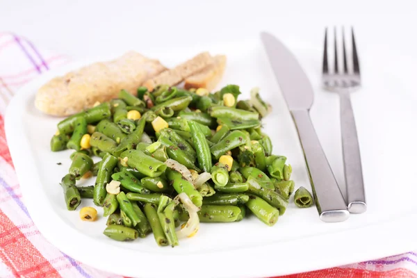Salad with green beans — Stock Photo, Image