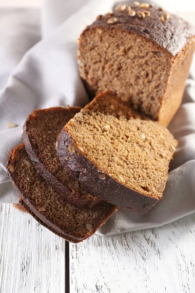 Fresh bread on table — Stock Photo, Image