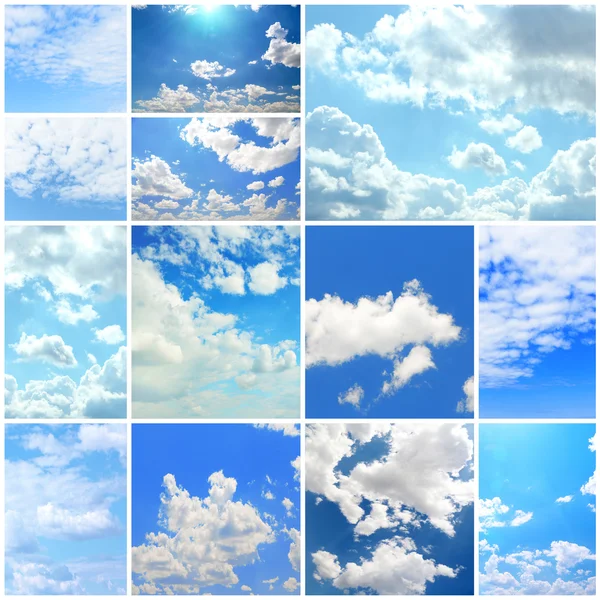 Collage cielo — Foto de Stock