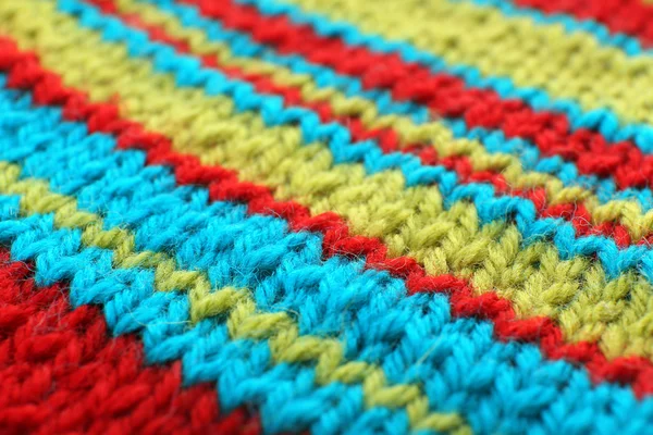 Kleurrijke breien (textiel) — Stockfoto