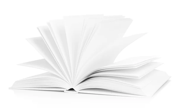 Blank white book — Stock Photo, Image