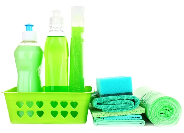 Zielona Cleaning products — Zdjęcie stockowe