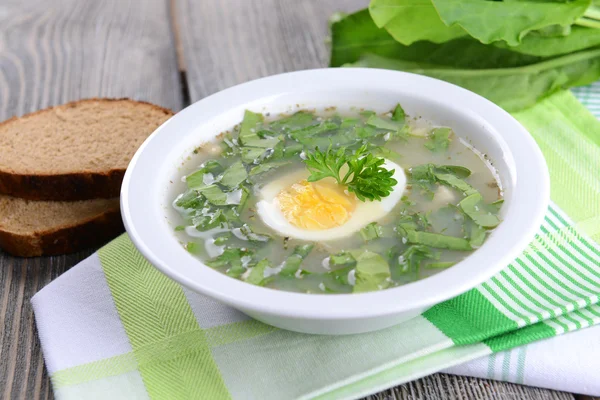 Delicious green soup — Stock Photo, Image