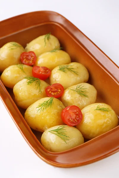 Jeunes pommes de terre bouillies — Photo
