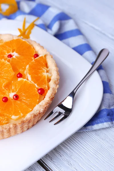 Crostata all'arancia fatta in casa — Foto Stock