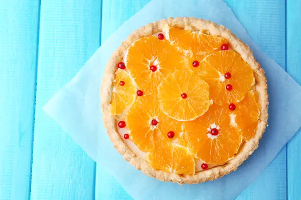 Crostata all'arancia fatta in casa — Foto Stock