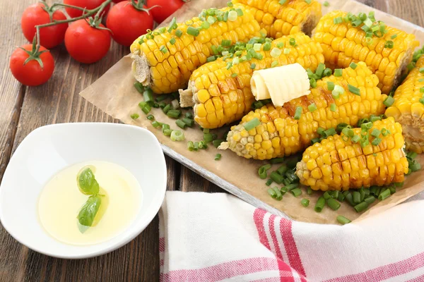 Gegrilde maïskolven — Stockfoto