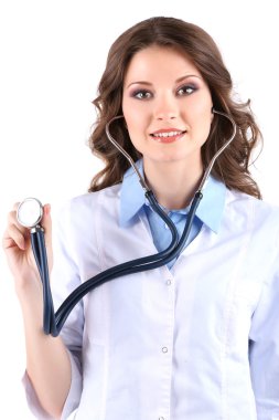 Steteskoplu doktor.