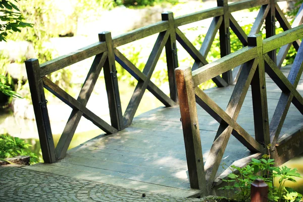 Stary drewniany most — Zdjęcie stockowe