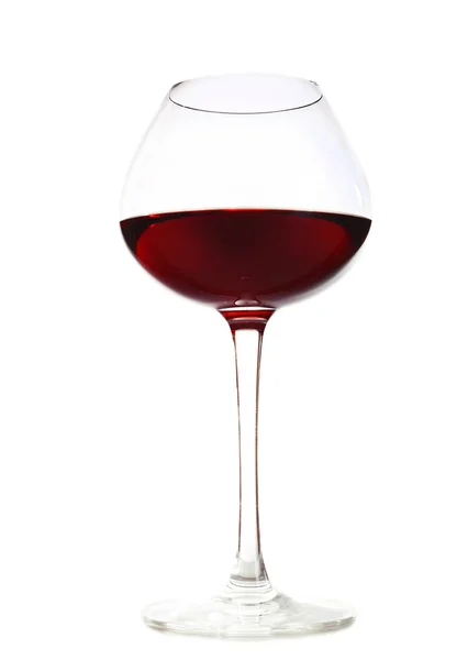 Стакан вина, изолированного на белом — стоковое фото