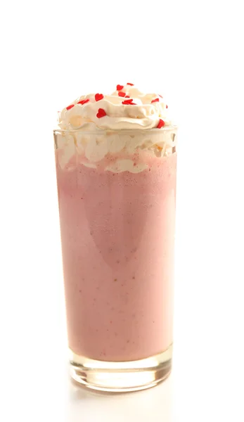 Délicieux milkshake isolé sur blanc — Photo