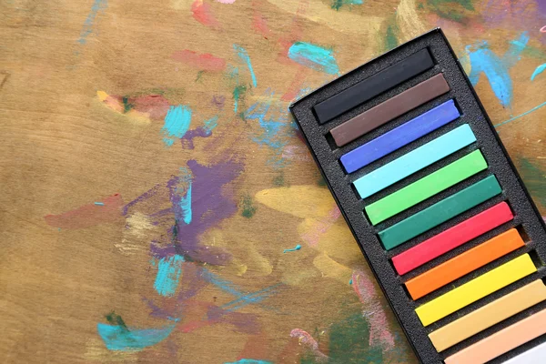 Colorful chalk pastels — Stock Photo, Image