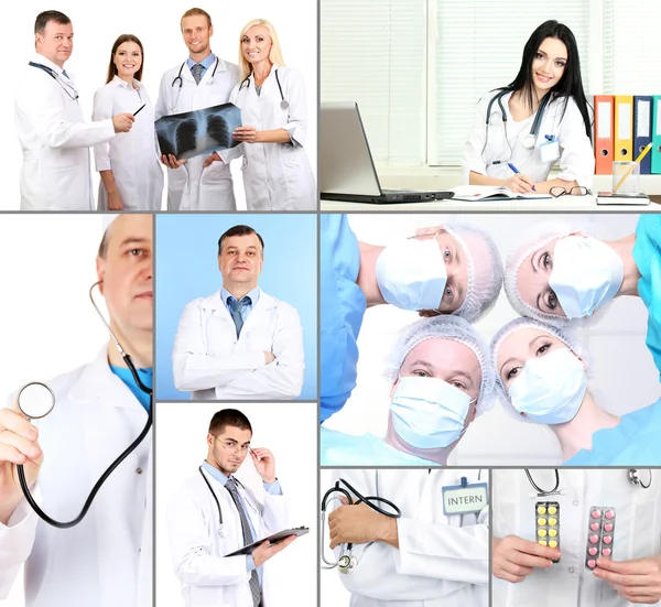 Collage de trabajadores médicos Imagen De Stock