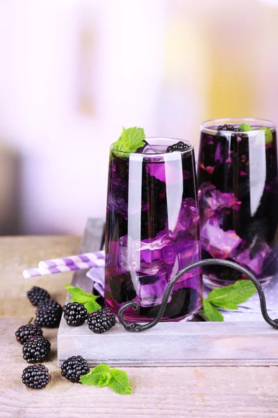 Lezzetli blackberry limonata — Stok fotoğraf