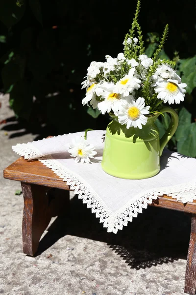 Beautiful flowers in pot — Stock Photo, Image