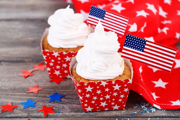 Cupcake di vacanza americani — Foto Stock