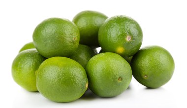 beyaz izole taze sulu limes