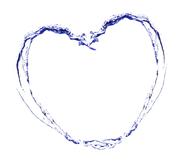 Wody plamy w kształcie serca — Zdjęcie stockowe
