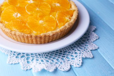 ev yapımı turuncu tart