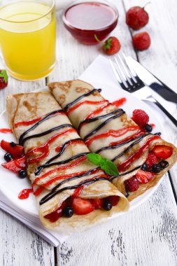 çilek ile Pancakes