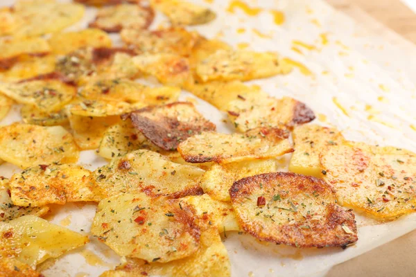 Patatas fritas caseras, de cerca —  Fotos de Stock