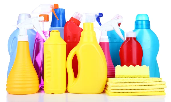 Diversi prodotti per la pulizia — Foto Stock