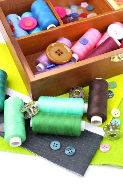 Colorful threads for needlework — Stock Photo, Image