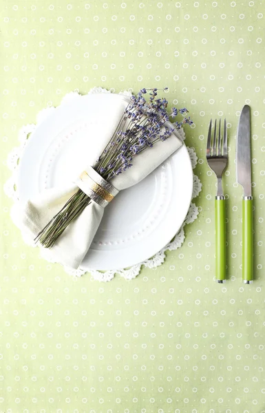 Dining table setting — Stock Photo, Image