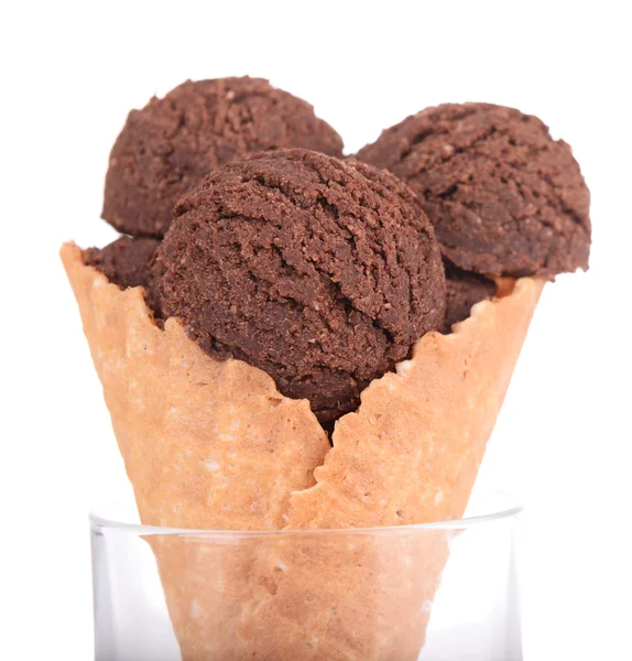 Sabroso helado de chocolate — Foto de Stock