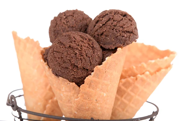 Saboroso sorvete de chocolate — Fotografia de Stock