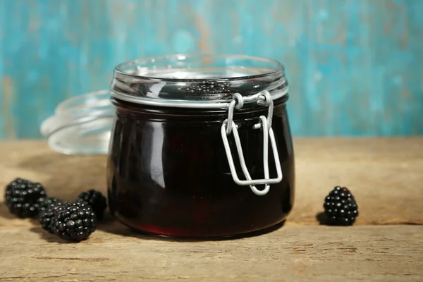 Leckere Brombeermarmelade — Stockfoto