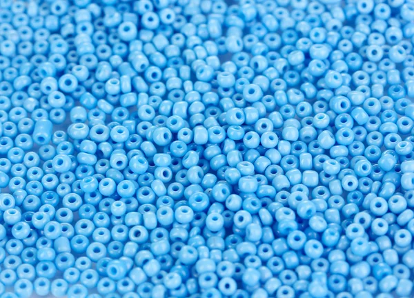Contas azuis close-up — Fotografia de Stock